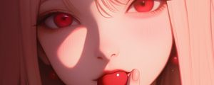 Preview wallpaper girl, cherry, art, anime