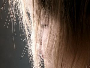 Preview wallpaper girl, child, hair, face, profile