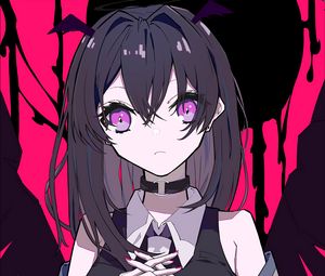 Preview wallpaper girl, choker, anime