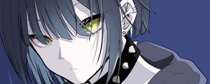 Preview wallpaper girl, choker, piercing, anime