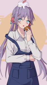 Preview wallpaper girl, cookies, anime