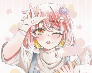Preview wallpaper girl, cooking, culinary, anime, art