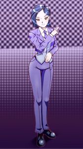 Preview wallpaper girl, costume, anime, art, purple