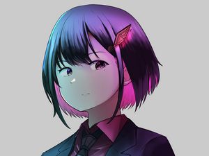 Preview wallpaper girl, costume, glance, anime