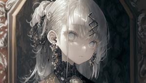 Preview wallpaper girl, costume, jewelry, art, anime