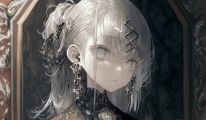 Preview wallpaper girl, costume, jewelry, art, anime