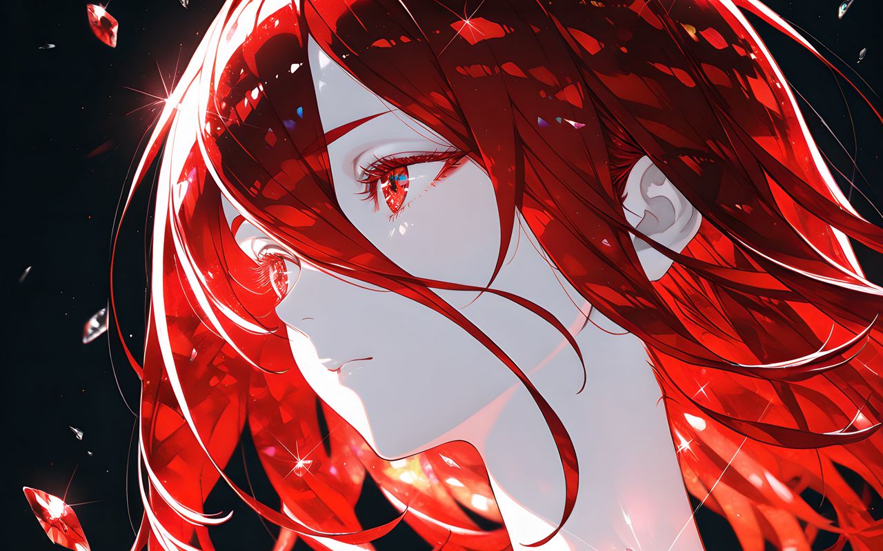 1280x800 Wallpaper girl, cranny, anime, art