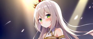 Preview wallpaper girl, crown, princess, anime