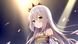 Preview wallpaper girl, crown, princess, anime