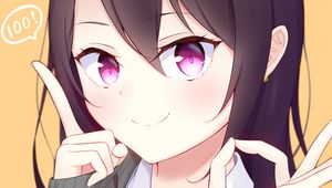 Preview wallpaper girl, demon, horn, glance, anime