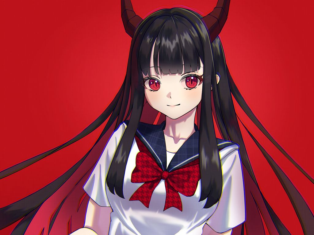 Demon girl, demon, girl, anime, hot, vampire, devil, HD wallpaper | Peakpx
