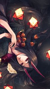 Preview wallpaper girl, demon, horns, anime