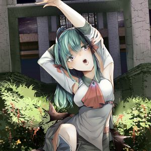Preview wallpaper girl, demon, pose, anime