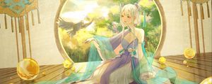 Preview wallpaper girl, dress, anime, art, japan