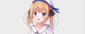 Preview wallpaper girl, dress, beret, anime, art