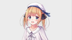 Preview wallpaper girl, dress, beret, anime, art