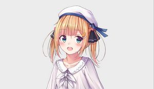 Preview wallpaper girl, dress, beret, anime, art