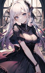 Preview wallpaper girl, dress, corset, anime