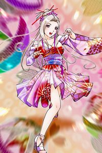 Preview wallpaper girl, dress, dance, anime