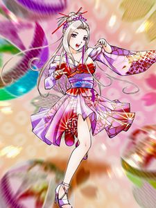 Preview wallpaper girl, dress, dance, anime