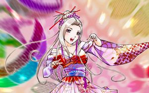 Preview wallpaper girl, dress, dance, anime