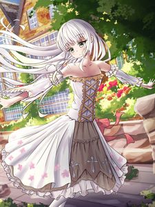 Preview wallpaper girl, dress, glance, anime, art