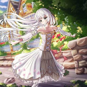 Preview wallpaper girl, dress, glance, anime, art