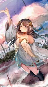 Preview wallpaper girl, dress, glance, fantasy, anime, art