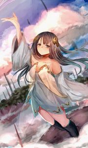 Preview wallpaper girl, dress, glance, fantasy, anime, art