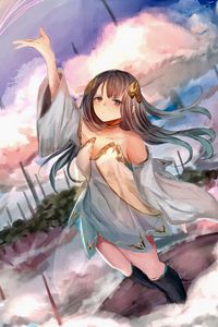 Preview wallpaper girl, dress, glance, fantasy, anime, art