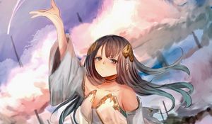 Preview wallpaper girl, dress, glance, fantasy, anime, art