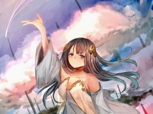 Preview wallpaper girl, dress, glance, fantasy, anime, art