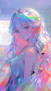 Preview wallpaper girl, dress, jewelry, anime