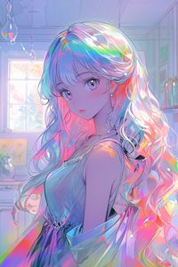 Preview wallpaper girl, dress, jewelry, anime