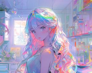 Preview wallpaper girl, dress, jewelry, anime