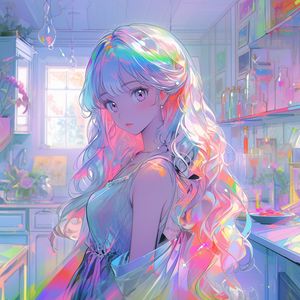 Preview wallpaper girl, dress, jewelry, anime