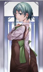 Preview wallpaper girl, earrings, glance, anime, art