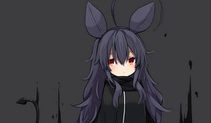 Preview wallpaper girl, ears, cloak, anime, art