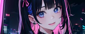 Preview wallpaper girl, ears, earrings, anime, art