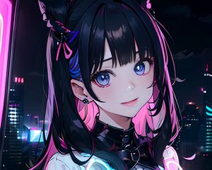 Preview wallpaper girl, ears, earrings, anime, art