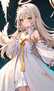 Preview wallpaper girl, ears, elf, dress, anime