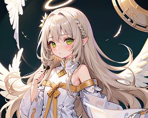 Preview wallpaper girl, ears, elf, dress, anime