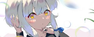 Preview wallpaper girl, ears, glance, cute, anime, art