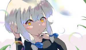 Preview wallpaper girl, ears, glance, cute, anime, art