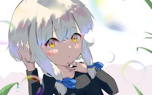 Preview wallpaper girl, ears, glance, cute, anime, art