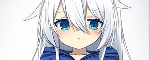 Preview wallpaper girl, ears, jacket, anime, art