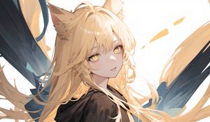 Preview wallpaper girl, ears, neko, hair, anime