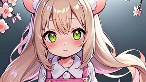 Preview wallpaper girl, ears, neko, pink, anime