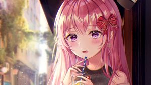 Preview wallpaper girl, ears, rabbit, anime, cute