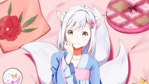 Preview wallpaper girl, ears, smile, anime